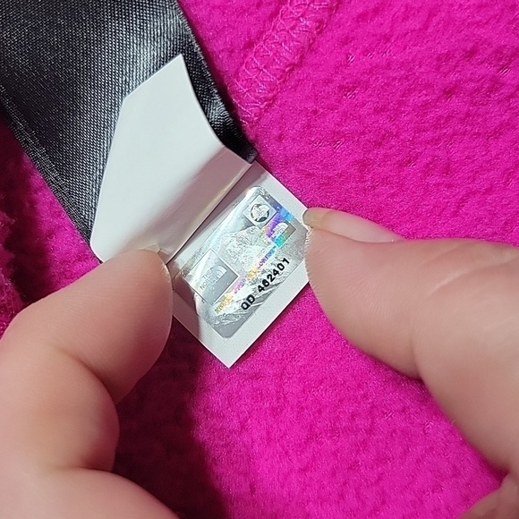 North Face Womens Half Button Anorak Fleece Pullover Beautiful Pink Jacket Large - Picture 6 of 7